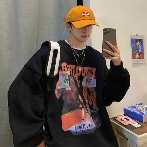 FUZHAN Men's Printed Hoodies