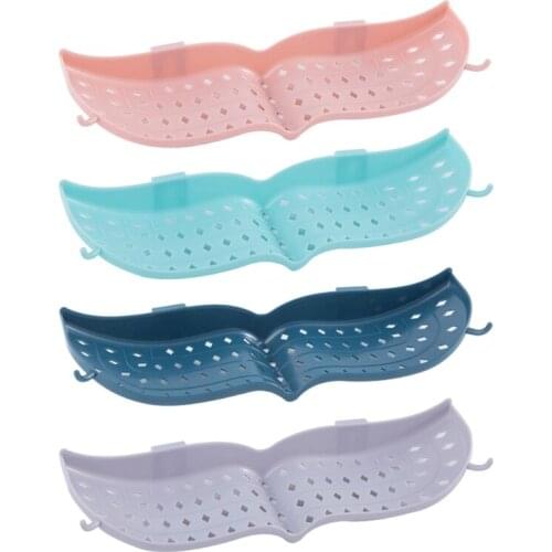 T5EF Soap Box Plastic Punch-free Wall Hanging Strong Adhesive Soaps Holder Bathroom Kitchen Refrigerator Household Supplies