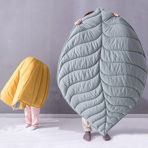 Newborn Baby Carpet Kid Children Room Decor Leaf Shape Soft Crawling Play Mat