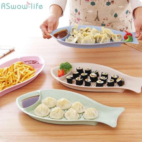 Creative Fish Dumpling Dish Dinner Plates Serving Dishes For Home Kitchen Tableware