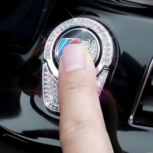 M Performance Crystal Car Start Stop Enigne Stickers For BMW 2 3 4 5 Series GT X1 X2 F30 F10