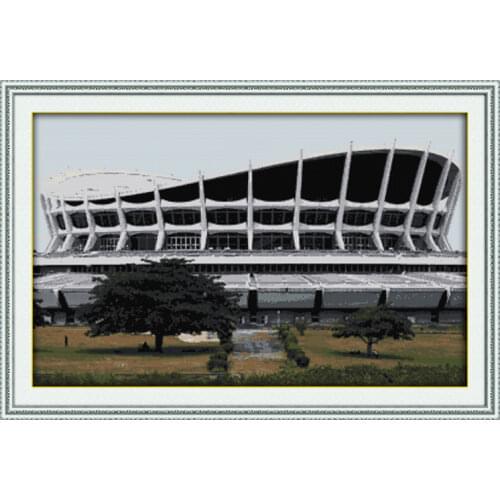 African National Theatre cross stitch kit 18ct 14ct 11ct count printed canvas stitching embroidery DIY handmade needlework