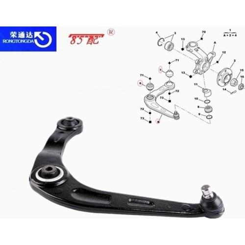 Triangle arm bushing direction machine outer ball joint tie rod 3520V7 3521R9 3523AG 352380 3812C5 381741 For Peugeot 206 206CC