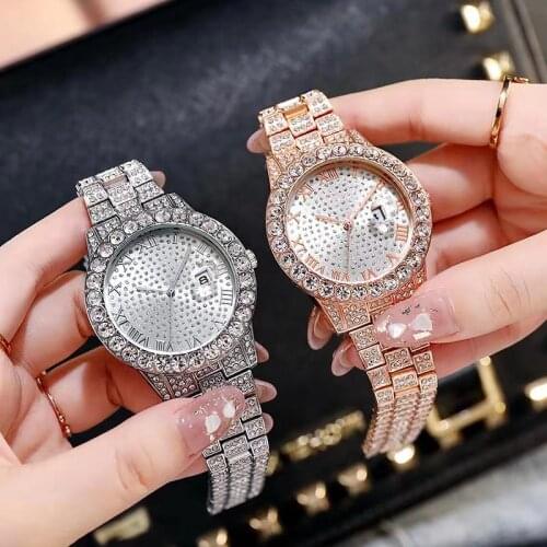 New Fashion Luxury Hip Hop Full Diamond Men Watch Hot Style Women Watches Manufacturers Direct