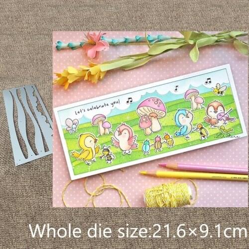 New Design Craft Metal stencil mold Cutting Dies Ocean Waves Scene scrapbook die cuts Album Paper Card Craft Embossing