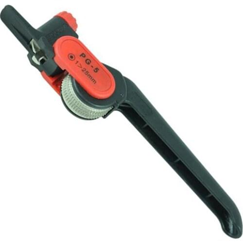 PG-5 Wire strippers Ratchet Wheel Type Stripper for stripping diameter over 25mm round cable fiber optic , 1inch cable