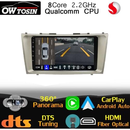 Qualcomm CPU Android For Toyota Camry Aurion XV40 2006-2011 Car Multimedia Radio GPS CarPlay 360 Panoramic HDMI Head Unit Stereo