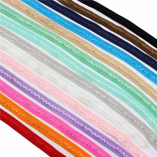5/8'' 5 Yards Ribbon Elastic Foldover Elastics Stretch Hair Ties Headbands for Baby Girls Hair Bow,E-20519-1168