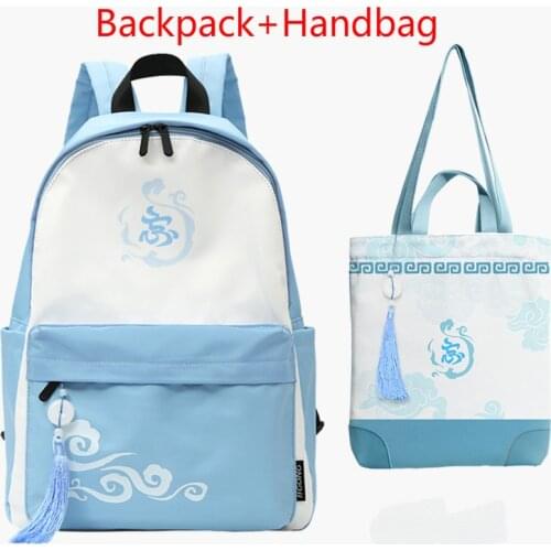 Grandmaster of Demonic Cultivation Wei Wuxian Lan Wangji Cosplay Backpack Cartoon Student School Shoulder Bag Travel Rucksack