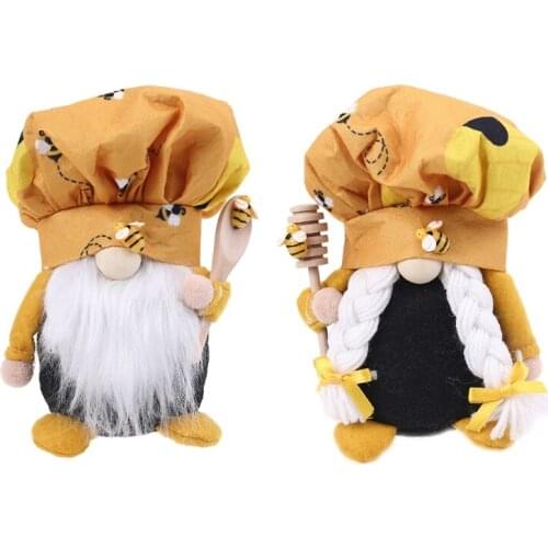 Bumble Bee Gnome Scandinavian Tomte Nisse Dwarf Swedish Elf Figurines Home Farmhouse Kitchen Decorations