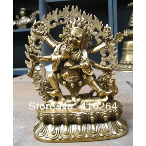God of wealth Wealth chair Bronze dargon Statue
