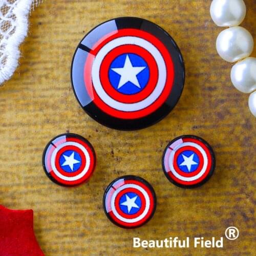 12mm 25mm 14mm 16mm 18mm 20mm Photo Glass Cabochons Round Cameo Set Handmade Settings Stone Hero EDCV257