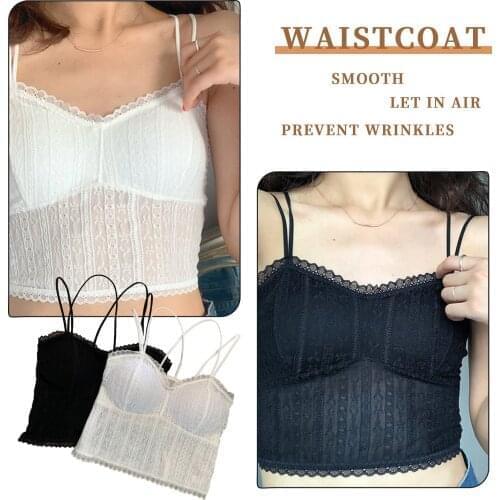 Women Tube Crop Top Bow Tie Strap Ruched Tank Tops Lace Beauty Back Bottoming Tube Top Underwear Camisole Bra Топик Женский