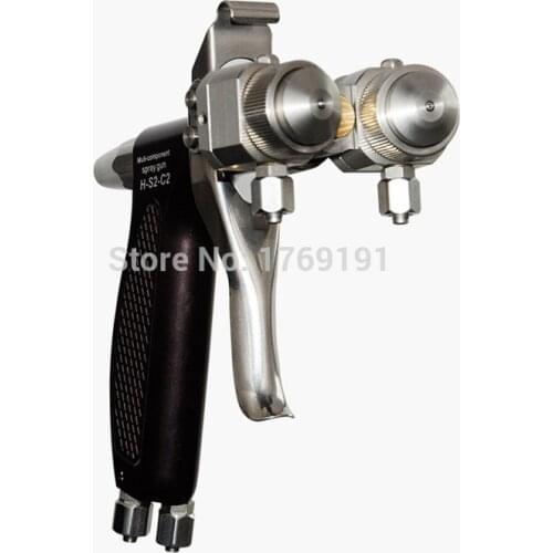 Hi Quality Double Head Stainless Steel Anti-Acid Two Head Spray Gun for Chemicals Chrome Silvering Pneuamtic Tools