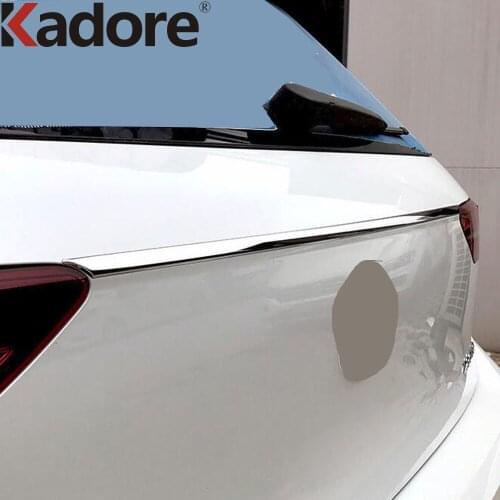 For Volkswagen For VW Golf MK8 Pro R 2021 2022 Stainless Steel Rear Trunk Lid Cover Trim Car Tail Gate Tailgate Decoration Strip