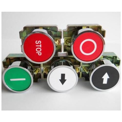 1PC) 1NO XB2-BA3331 Symbol Momentary GREEN (Start) Flush Push-button