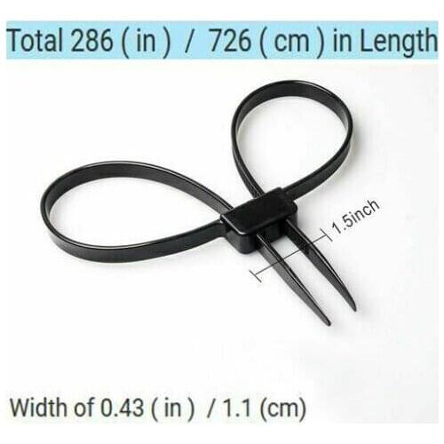 10 plastic police handcuffs Double Flex Cuff Disposable Handcuffs zip tie cuff