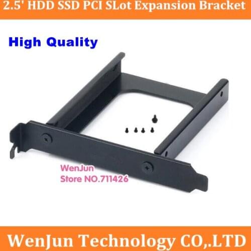 2.5" 2.5 inch Hard Drive or SSD / SATA / IDE Internal PCI Slot Expansion Rear Bracket Tray Caddy Carrier Enclosure Rack-1pcs/lot