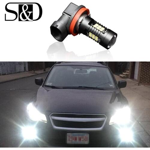 1200Lm H8 LED Car Lights Auto LED Bulbs 21SMD 3030 White Day Running Lights Fog Light 6000K 12V LEDs Driving Lamp