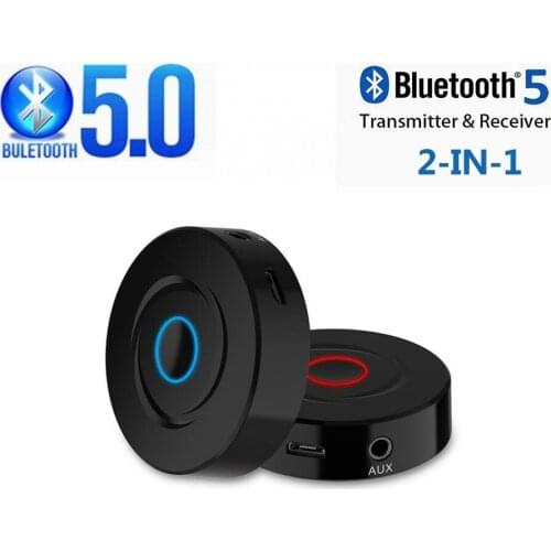 Bluetooth 5.0 Receiver Transmitter 2 In 1 RCA 3.5mm AUX Jack Stereo Music Audio Wireless Adapter For Car TV PC Speaker Headphone