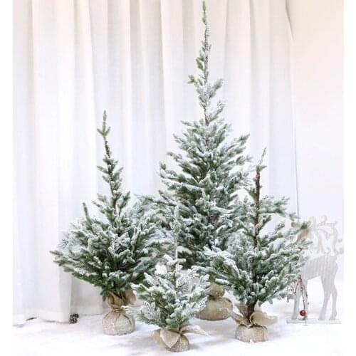 Large Christmas decoration flocking180cm pine cone snow pine tree PE simulation snow Christmas tree window shopping mall
