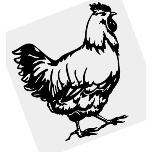 S51131 Various Sizes/Colors Car Stickers Vinyl Decal Cute Hen Chicken Vivid Farm Motorcycle Decorative Accessories Waterproof