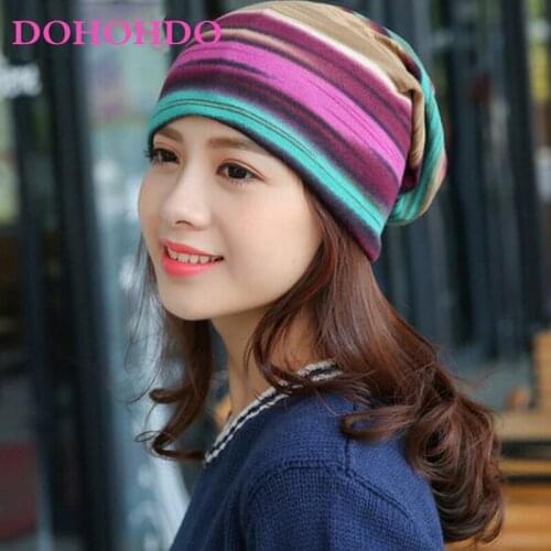 DOHOHDO 2021 New Fashion 3 Use Cap Knitted Scarf&Winter Hats for Women Letter Beanies Women Skullies girls Gorros Women Beanies