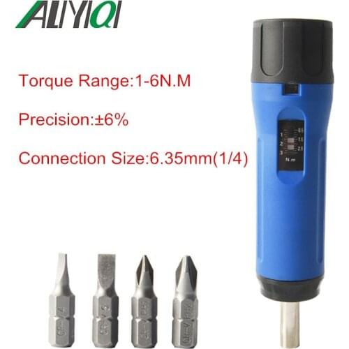 Aliyiqi ZSQ 1-6N.M Economical Preset Torque Screwdriver Torque Wrench Idling and Slipping Torque