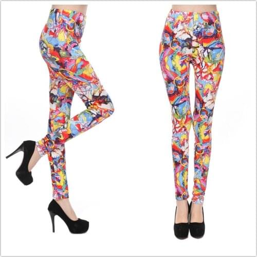 Godier Hot Sales Leggings Print FitnessPants legging High Elasticity Leggins Legins Trouser Pants for women JC0012