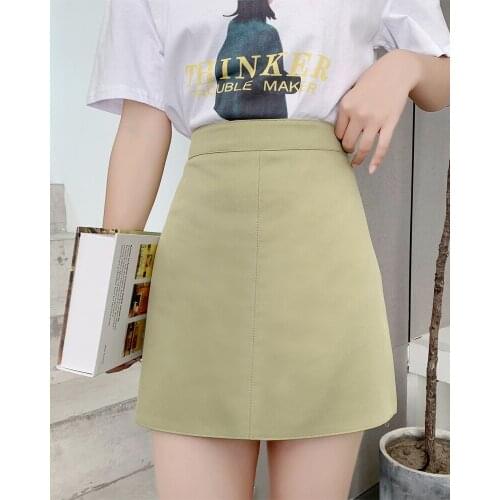 Summer Fashion Elegant Women Skirt Casual High Waist Mini Skirt Ladies A-line Short Skirts