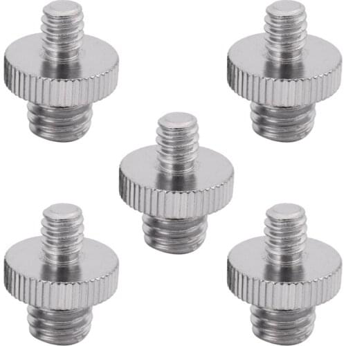 5 Pieces Metal Threaded Screw Adapter Tripod Screw Converter for DSLR Camera,Tripod,Monopod,Shoulder Rig,Light Stand,Camera Cage