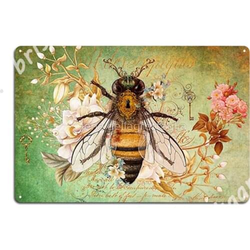 Honey Bee True Metal Signs Club Home Bar Cave Designing Wall Plaque Tin sign Posters
