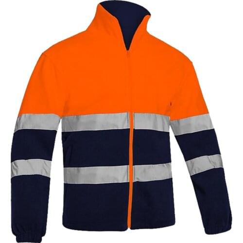 Men Motorcycle Jacket Winter Fleece Warm Racing Clothing Moto Motorbike Rider Protective Warning Coat hi vis Reflective Jacket