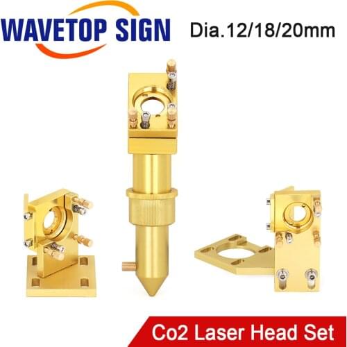 WaveTopSign CO2 Laser Head Set for 2030 4060 K40 Laser Engraving Cutting Machine