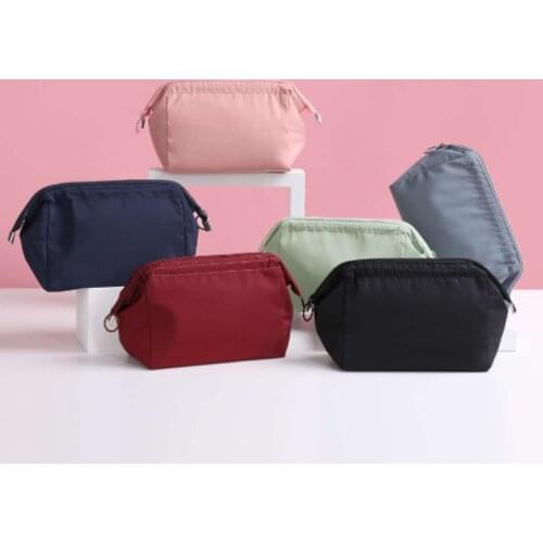 New Morandi Color Waterproof Cosmetic Bag travel Portable Makeup Toilet Bag Multifunctional Storage Bag