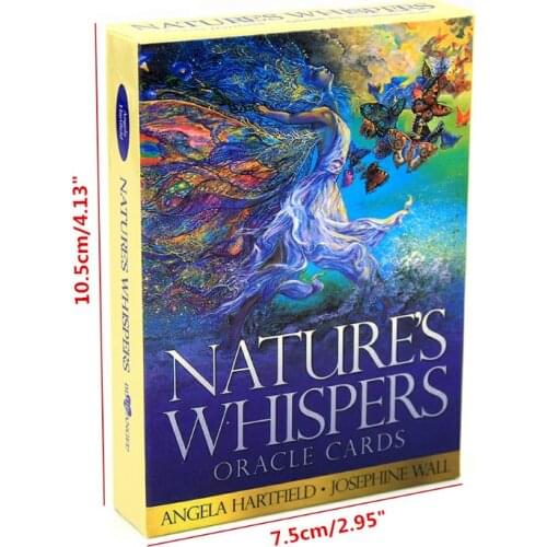 2021 New Natures Whispers Oracle 50 Cards Deck English Tarot Divination Fate Board Game