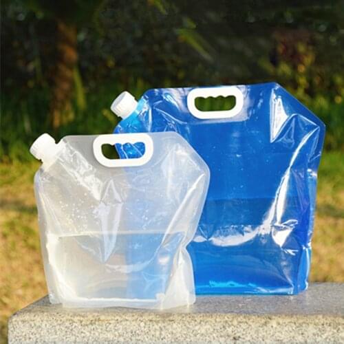 Portable Folding Water Storage Bag Thickened Household Software Food Grade Plastic Water Injection Bag Camping And Hiking