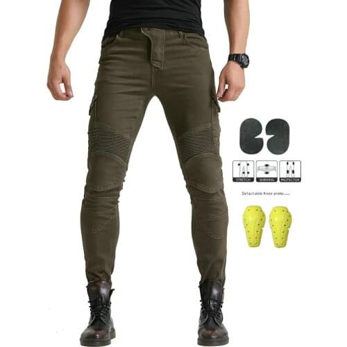 Three colors NEW B06 Motorcycle riding jeans leisure motorcycle trousers racing pants men and women with protective gea