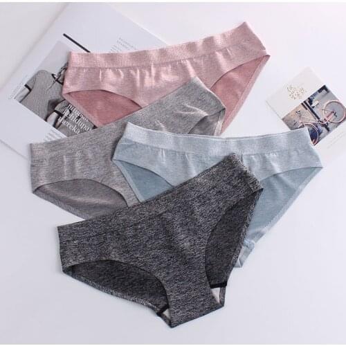 Sexy ladies panties one-piece seamless cotton ice silk underwear female sense close-fitting elastic breathable ladies briefs