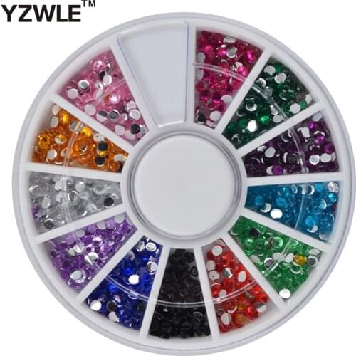 WUF 1 Wheel Nail Art Rhinestone & Decoration For DIY Nails Art Accessory Fashion Decorations Beauty Tools