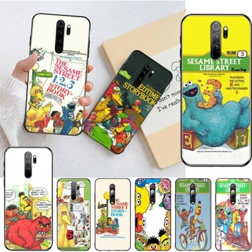 YJZFDYRM Cute Sesame cartoon Street Custom Soft Phone Case for Redmi Note 9 8 8T 8A 7 6 6A Go Pro Max Redmi 9 K20