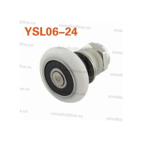 [YSL06-24]high quality shower glass door roller wheel low noise nylon roller wheel stainless steel bathroom sliding bearing