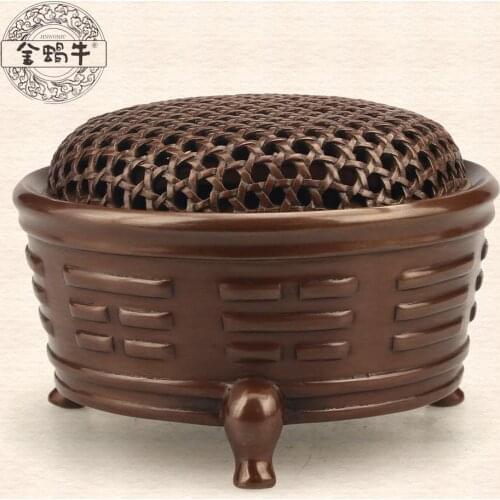 The golden snail 10 # the cane makes up food gossip three-legged furnace copper incense to pray for peace