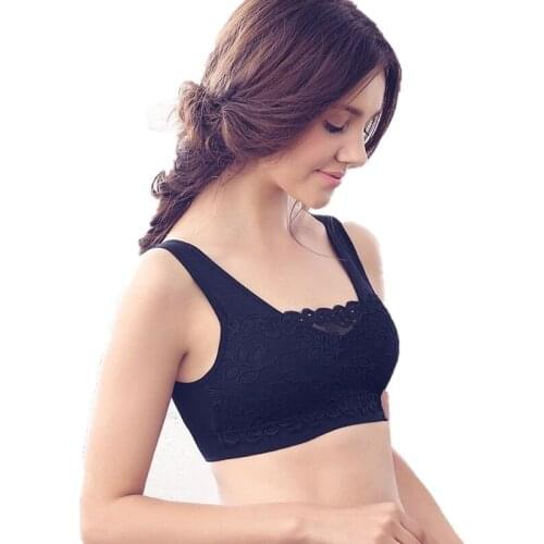 1pcs Shockproof Sport Bra Lace Fitness Yoga Running Bra Clothes Breathable Running Vest Workout Tank Top Plus Size New Yoga Bra