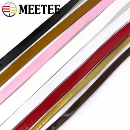 10Metes 5-30mm PU Mirror Hemming Ribbon Leather Webbing Jewelry Decor Rope DIY Headdress Bead Clothes Edge Accessories RD049
