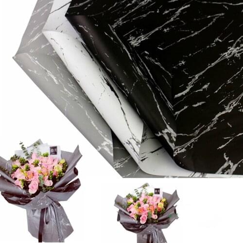 10PC Marble Pattern Wrapping Paper Handmade DIY Scrapbook Decorative Crafts Paper Birthday Gift Bouquet Wrapping Paper 60*60CM