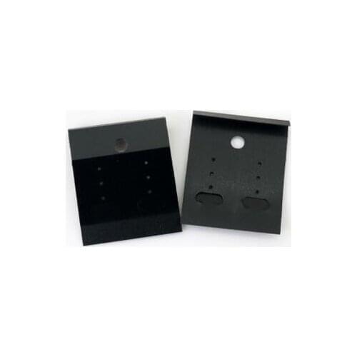 100Pcs Jewelry Earring Ear Studs Hanging Display Holder Hang Cards Black 5*4.5cm