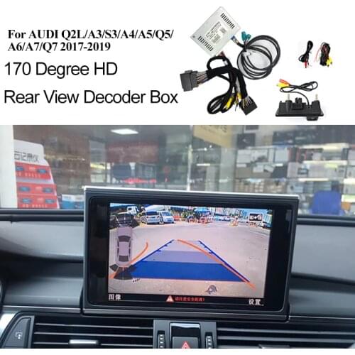 170Degree Car Rear View Reversing Camera For Audi A3/Q2L/S3/A4/A5/Q5/A7 Interface Adapter Display Improve Decoder