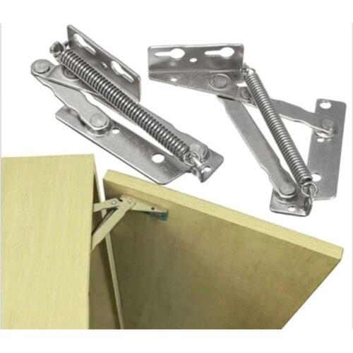 2pcs Folding Sofa Bed spring hinge 10KG 80 degree Cabinet Door Lift Up Stay Flap Top Support Hinges Furniture Hardware bisagra