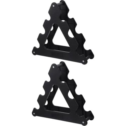 2pcs Dumbbell Rack Compact Dumbbell Bracket Dumbbell Display Rack Triangle Hand Weights Holding Stand for Home Gym Exercise